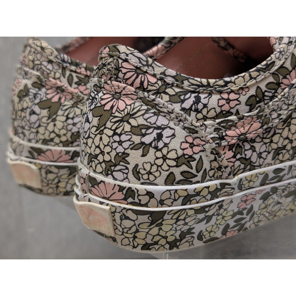 Vans Women’s Authentic All Over Print Mono Floral Low Top Sneaker Shoes Size 7 - Picture 5 of 9